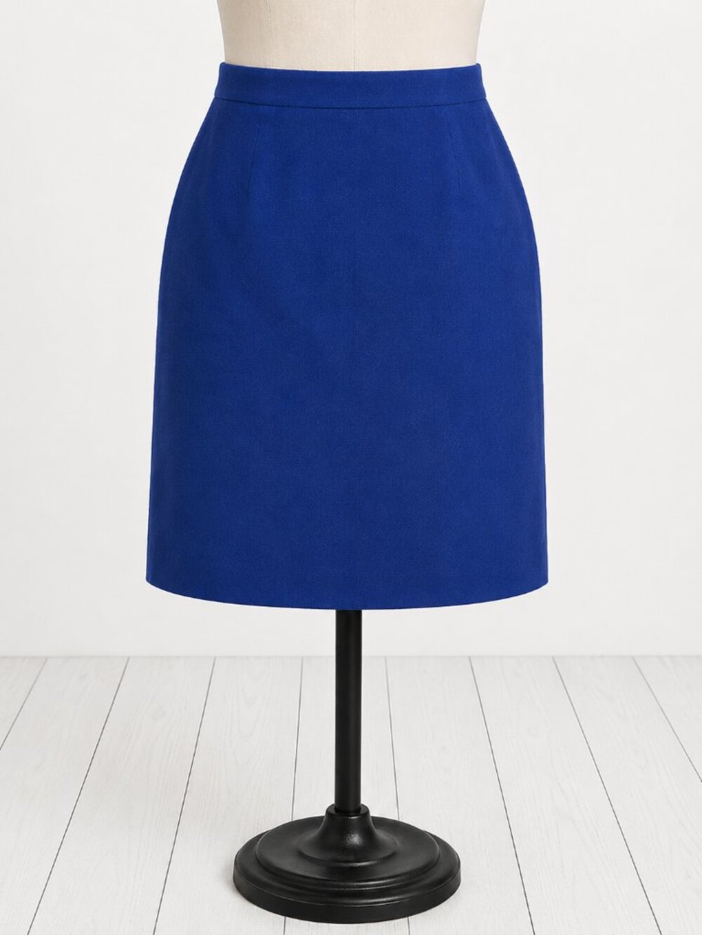 J.Crew Royal Blue Pencil Skirt Size 8 | Classic Career Office Knee Length